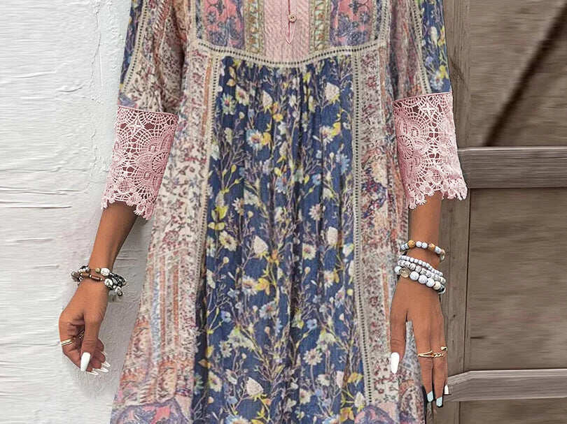 Orla™ – Boho-chique jurk met dessin