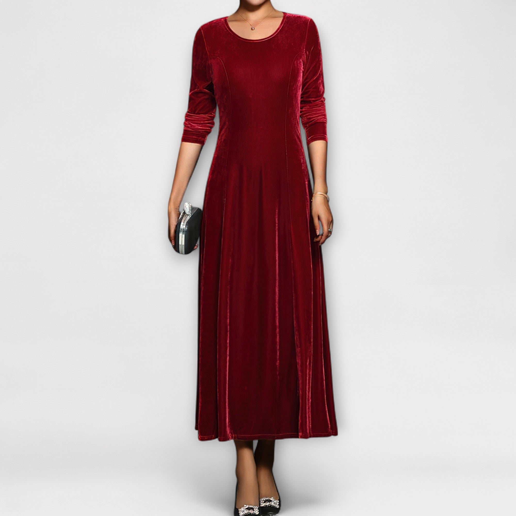 Marilou™ – Zachte fluwelen jurk