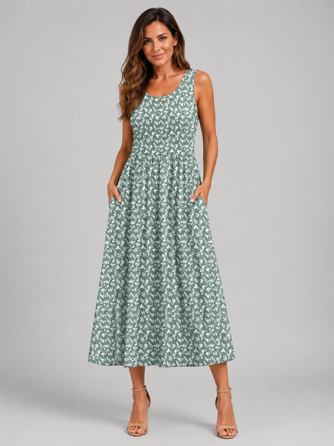 Franziska | Boho midi-jurk met halterhals