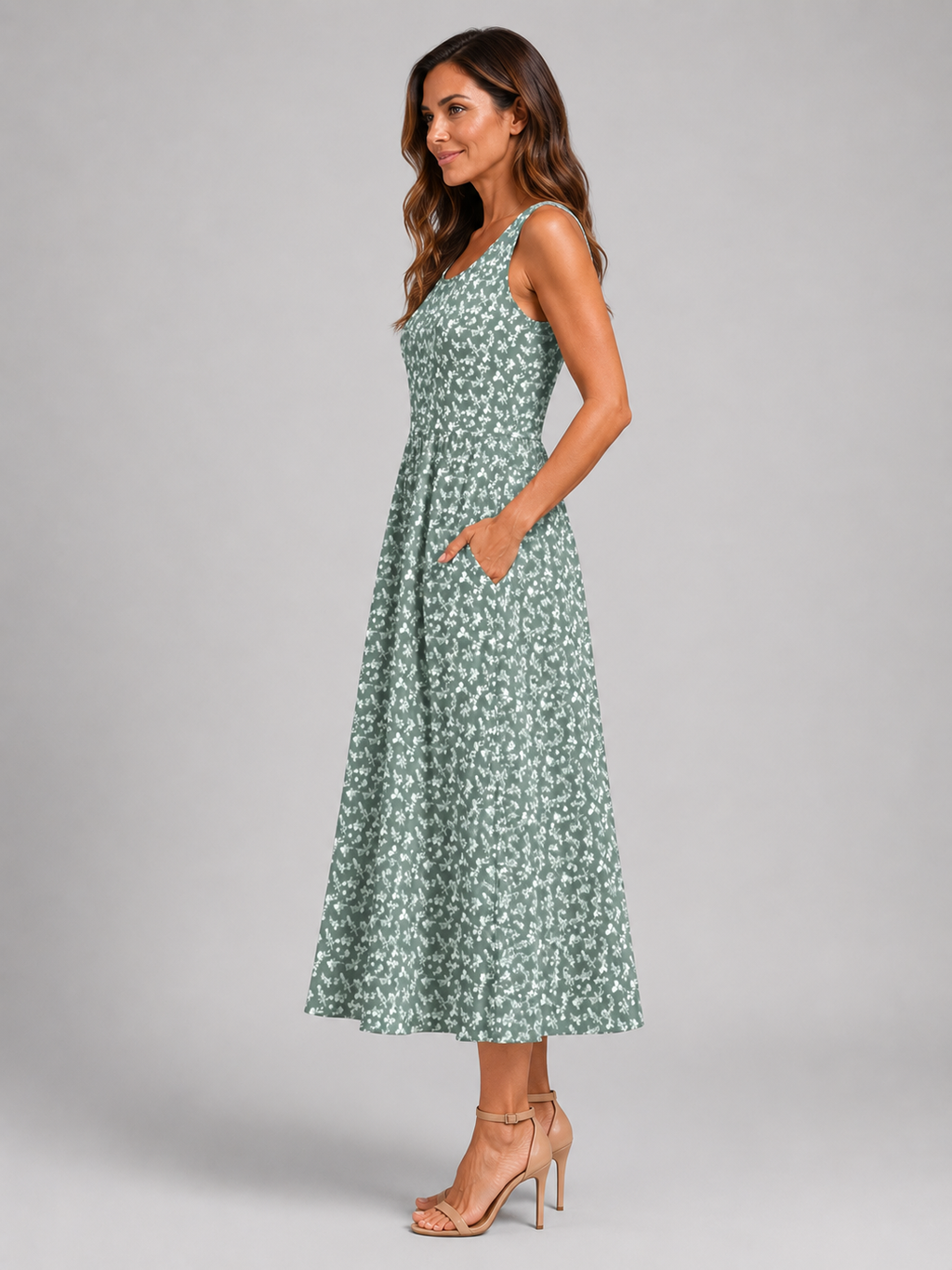 Franziska | Boho midi-jurk met halterhals