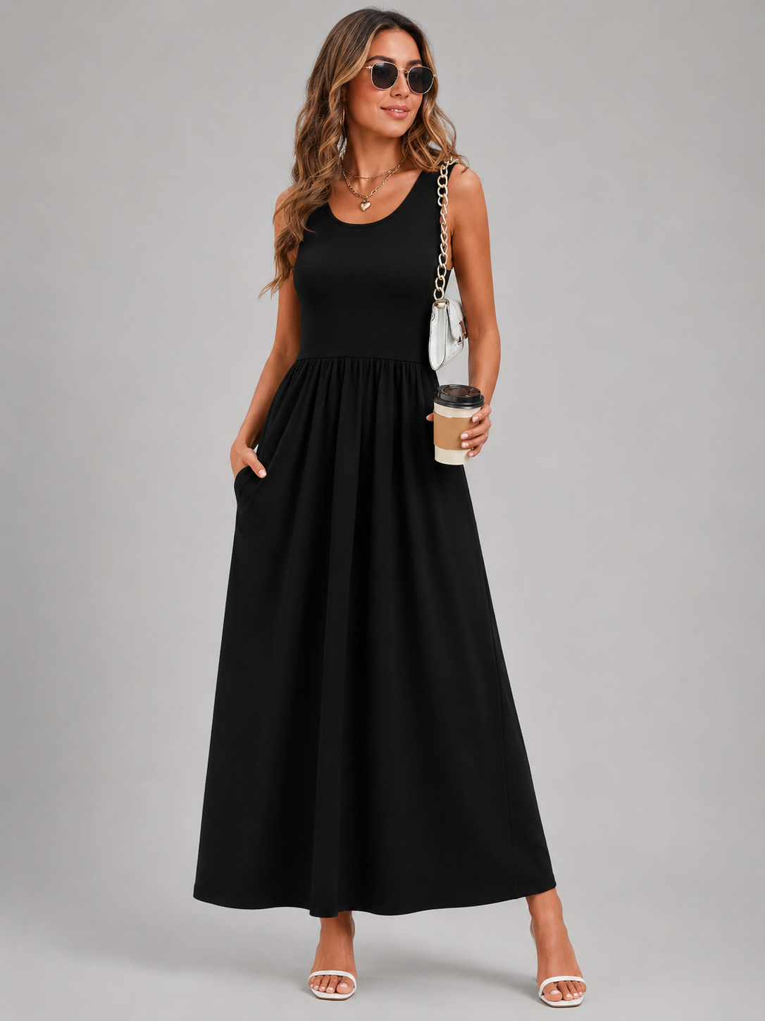 Franziska | Boho midi-jurk met halterhals