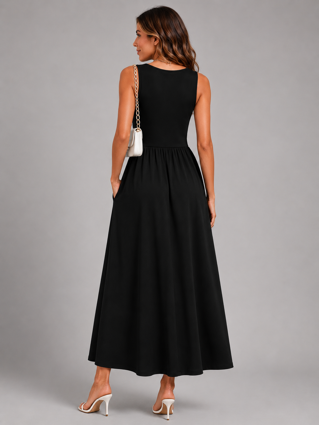 Franziska | Boho midi-jurk met halterhals