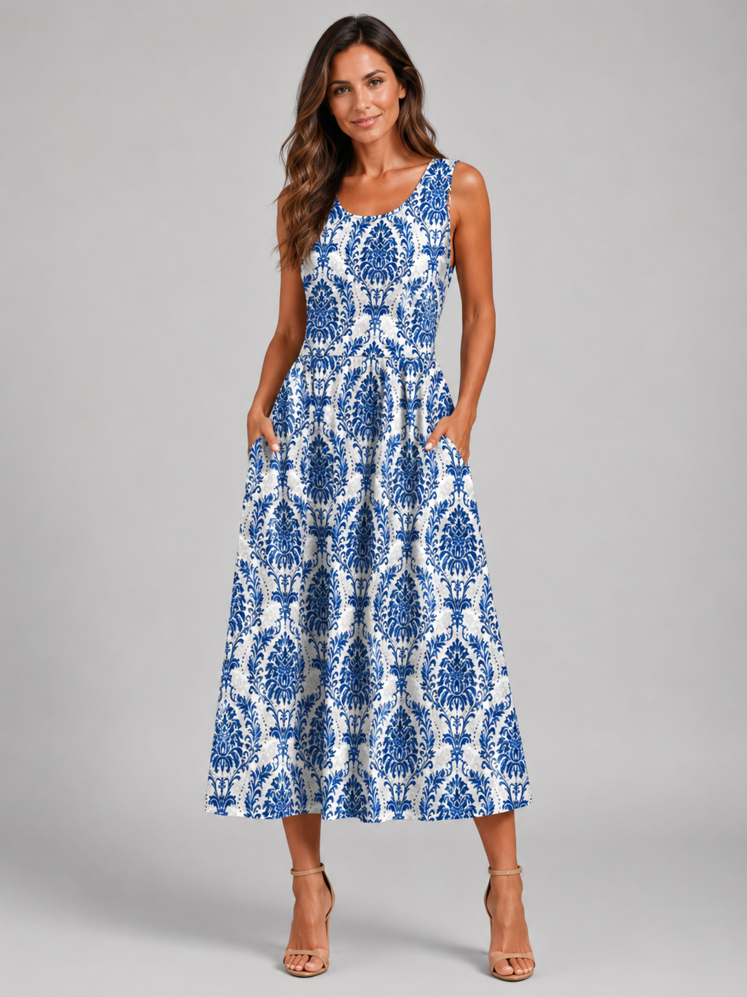 Franziska | Boho midi-jurk met halterhals