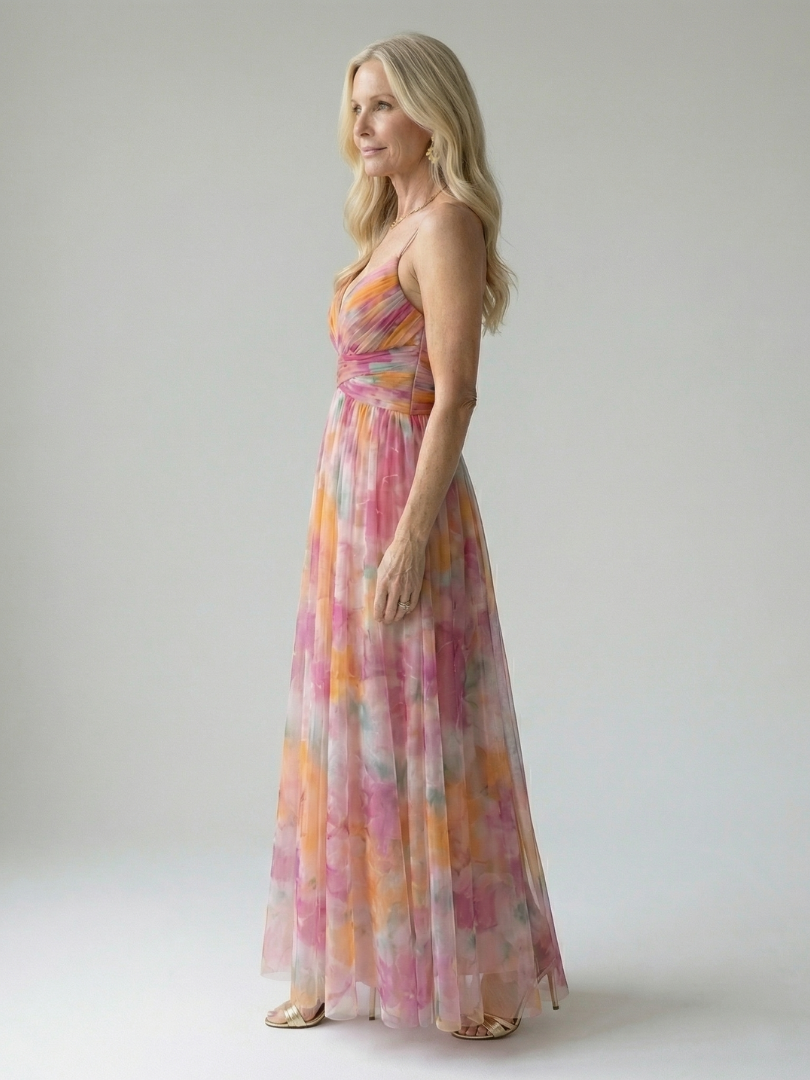 Charlotte | Zachte overslag maxi-jurk
