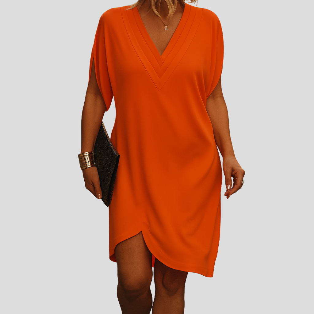 Ophelia™ – Elegante overslagjurk met V-hals