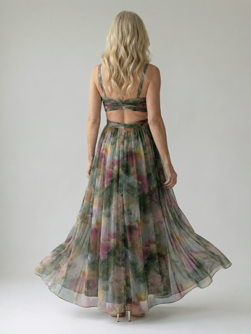 Charlotte | Zachte overslag maxi-jurk