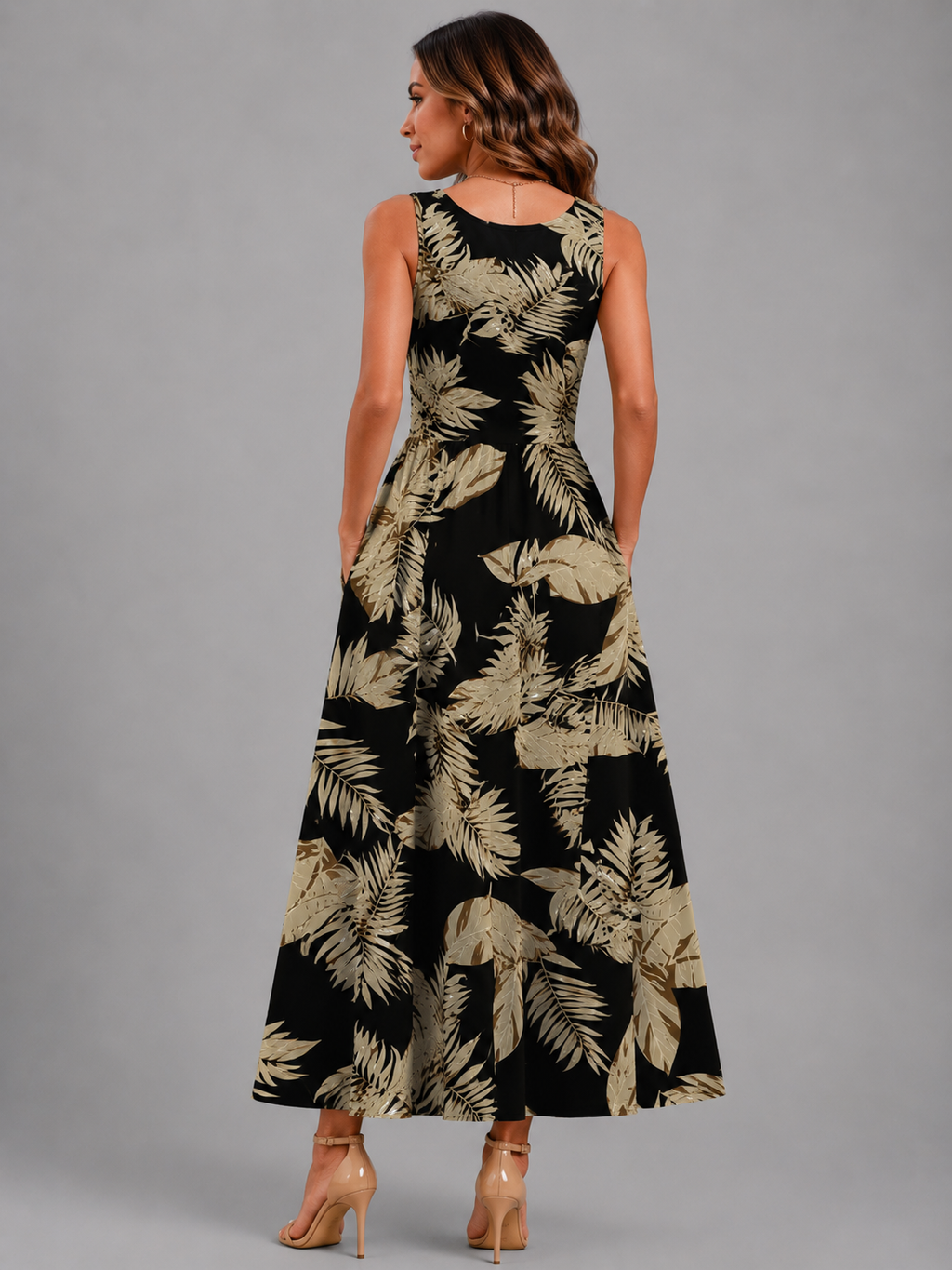 Franziska | Boho midi-jurk met halterhals