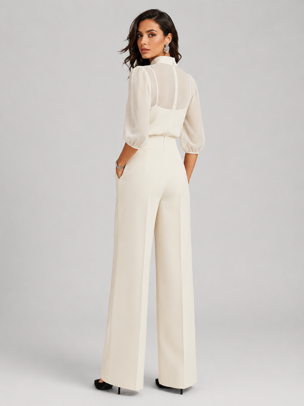 Amara | Driedelige chiffonset