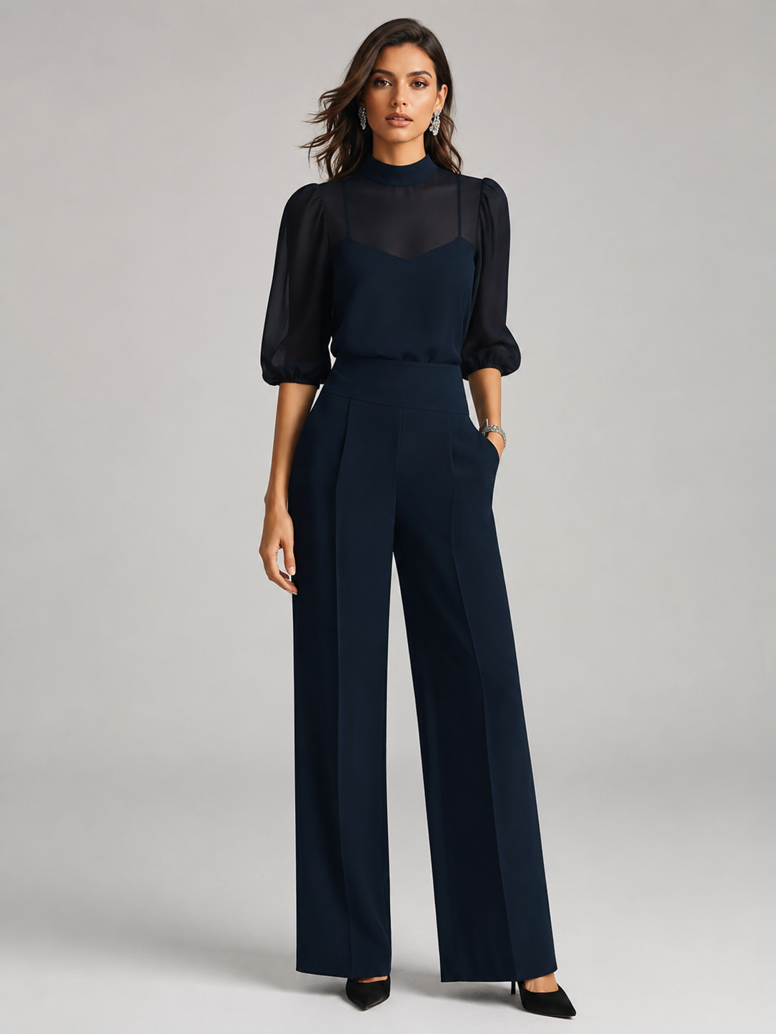 Amara | Driedelige chiffonset