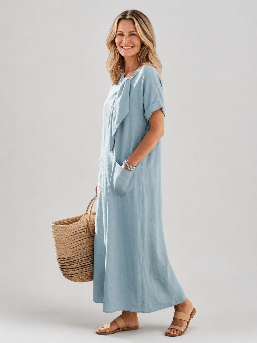Maren | Casual maxi-jurk met zakken