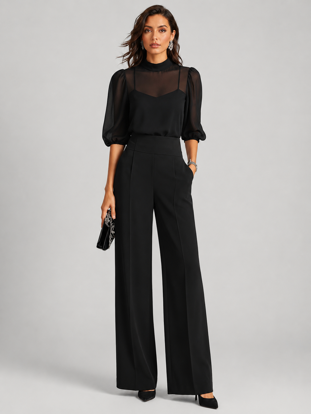 Amara | Driedelige chiffonset