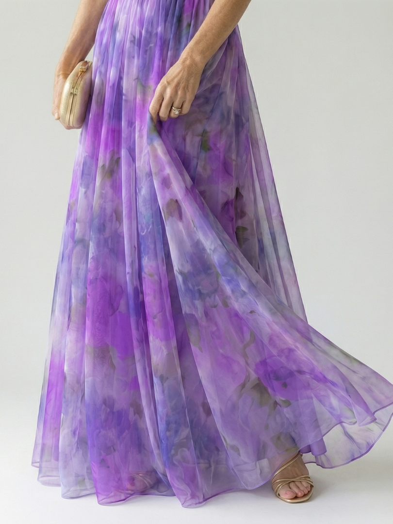Charlotte | Zachte overslag maxi-jurk
