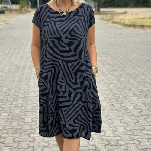 Alie™ – Zomerjurk met ronde hals