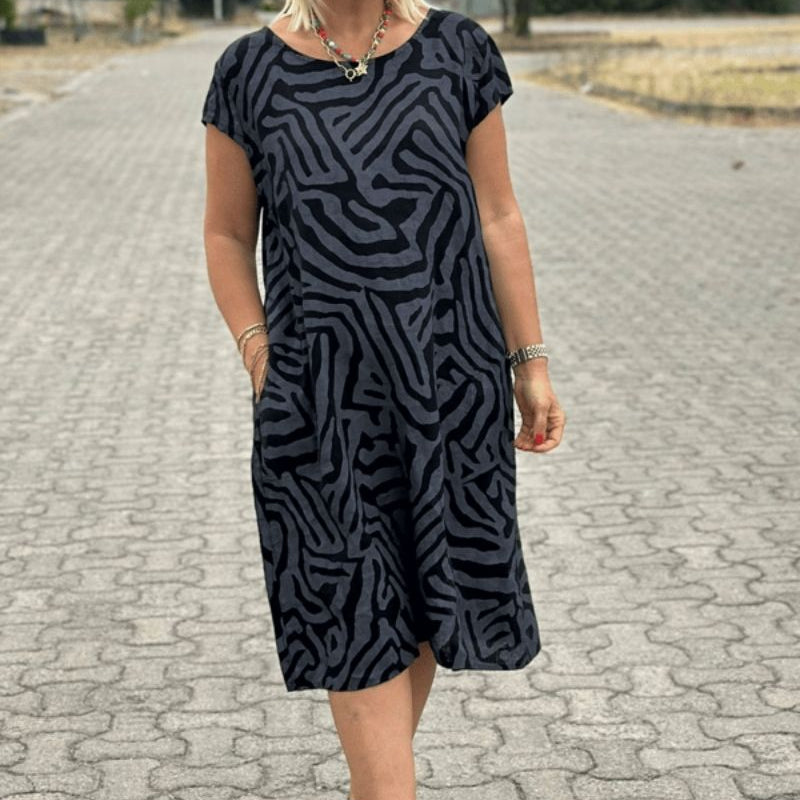 Alie™ – Zomerjurk met ronde hals