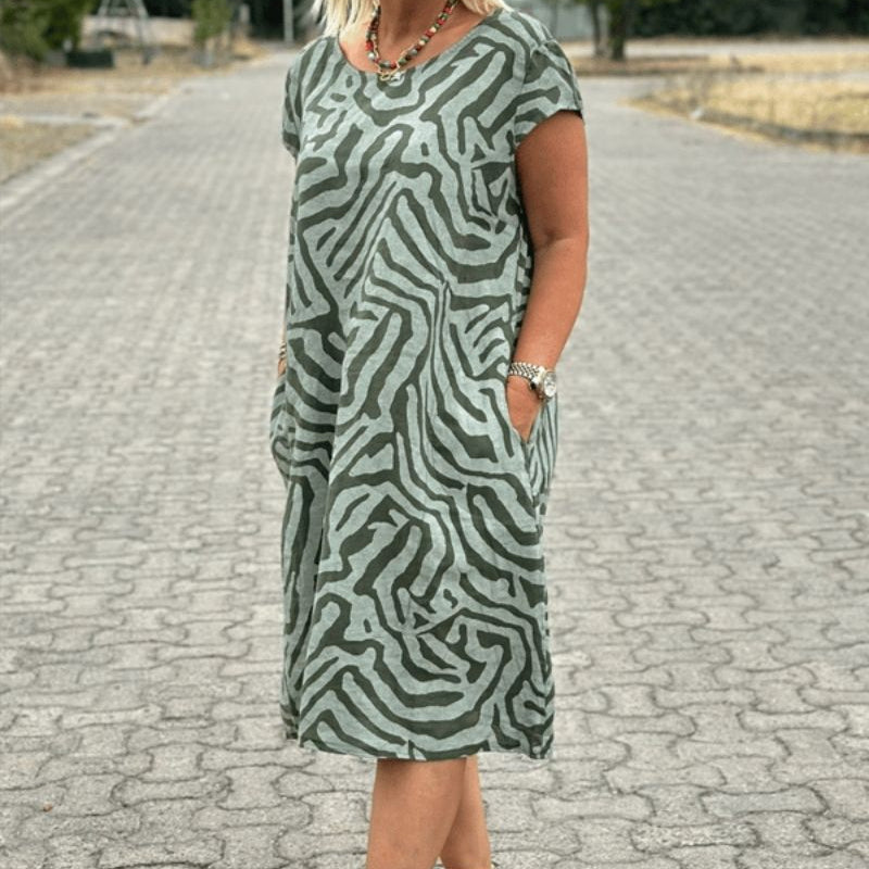 Alie™ – Zomerjurk met ronde hals
