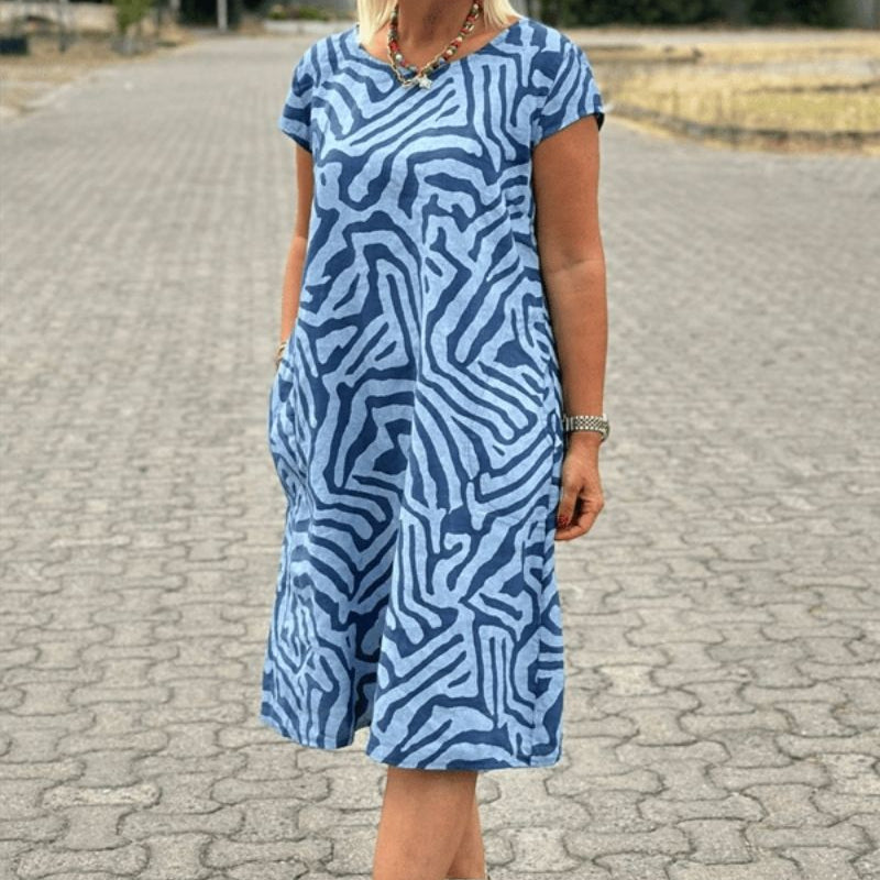 Alie™ – Zomerjurk met ronde hals