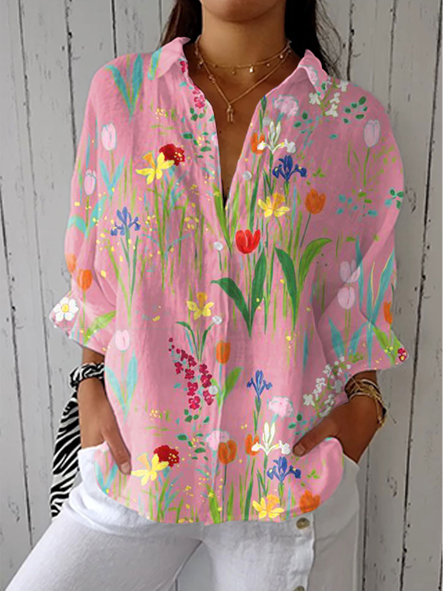 Fiona | Lentetuin Blouse