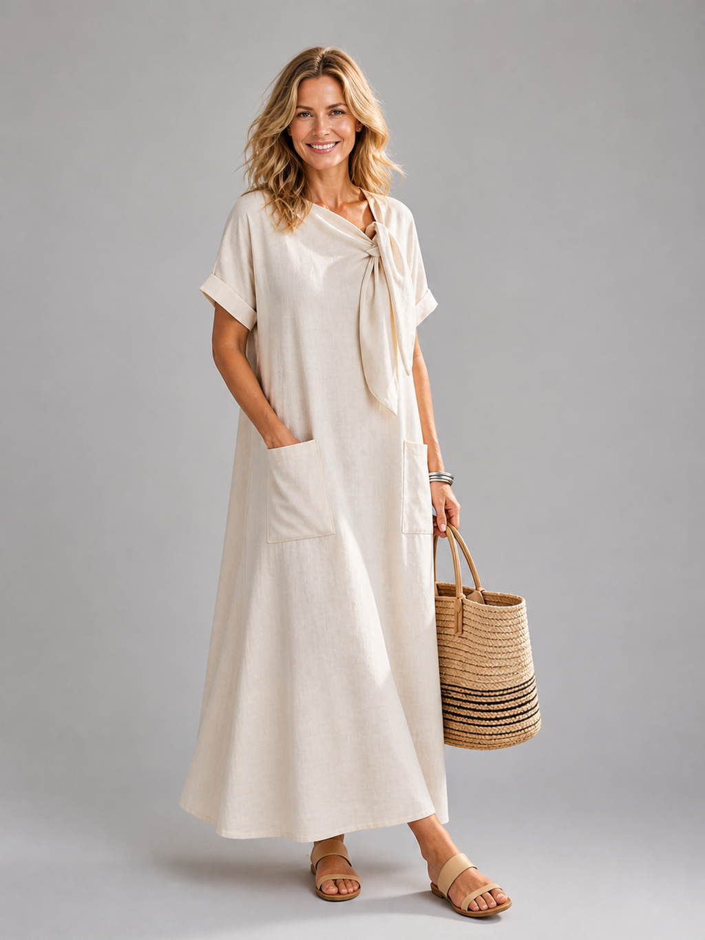 Maren | Casual maxi-jurk met zakken