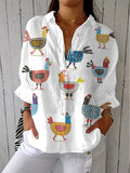 Ingrid | Speelse Kip Blouse