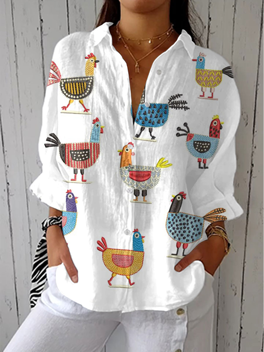 Ingrid | Speelse Kip Blouse