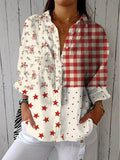Elise | Landelijke Patchwork Blouse