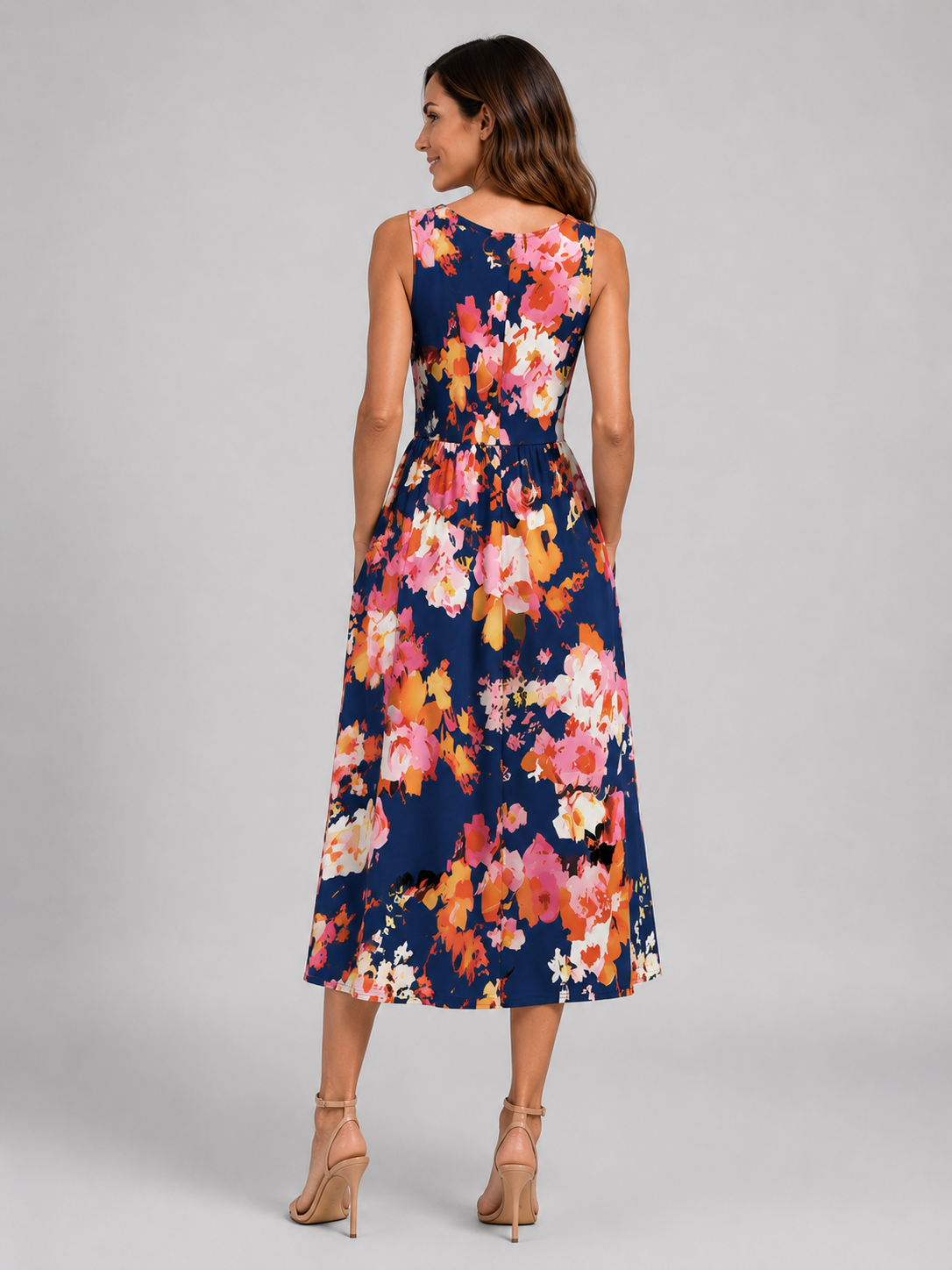 Franziska | Boho midi-jurk met halterhals