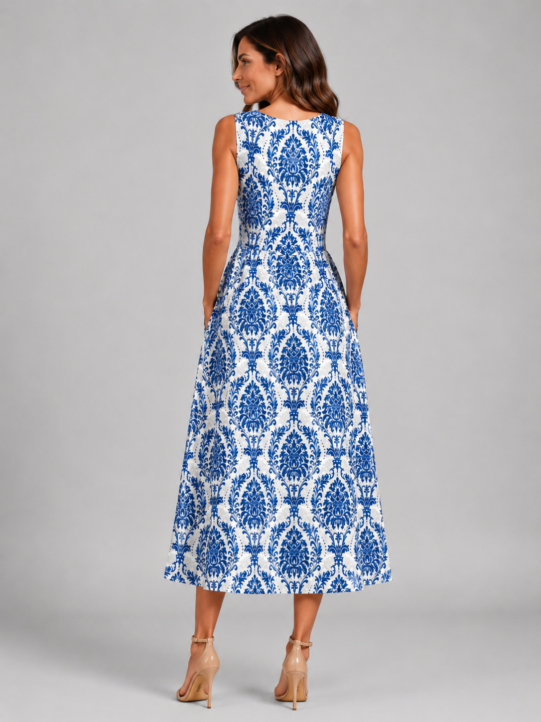 Franziska | Boho midi-jurk met halterhals