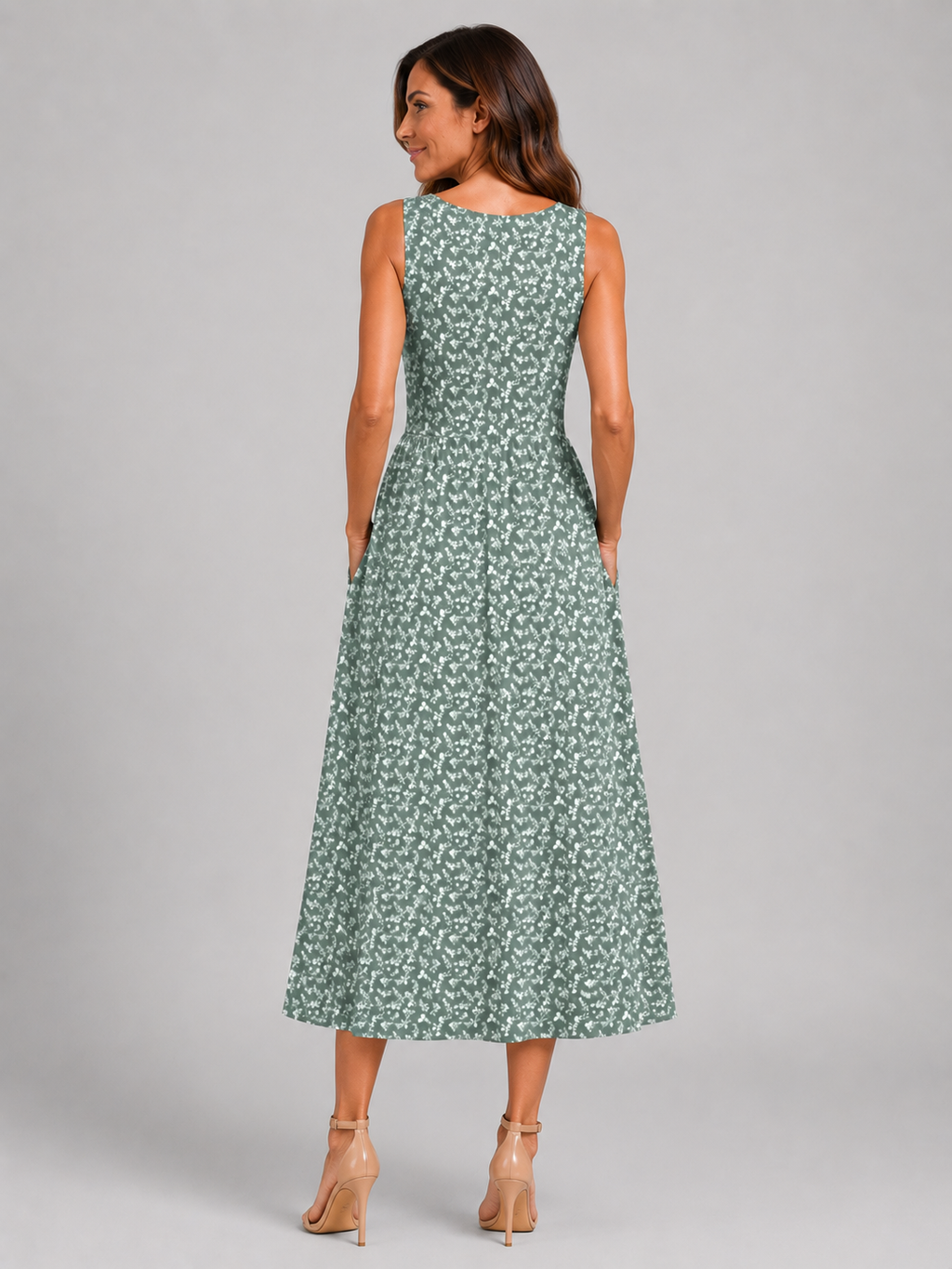 Franziska | Boho midi-jurk met halterhals