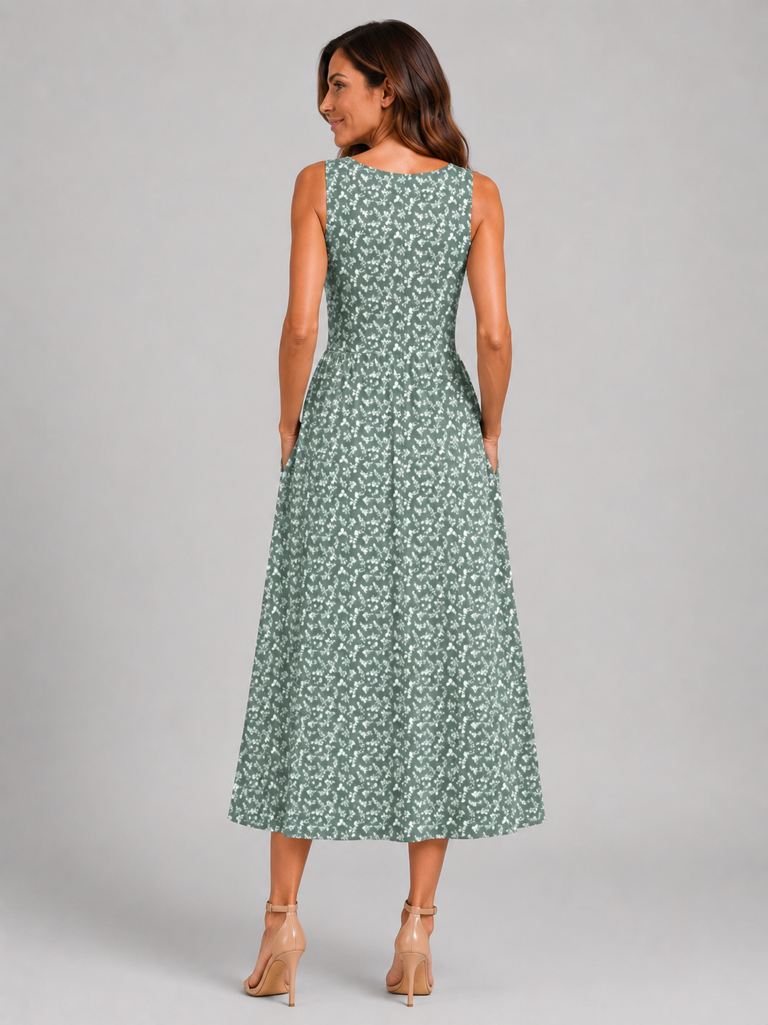 Franziska | Boho midi-jurk met halterhals