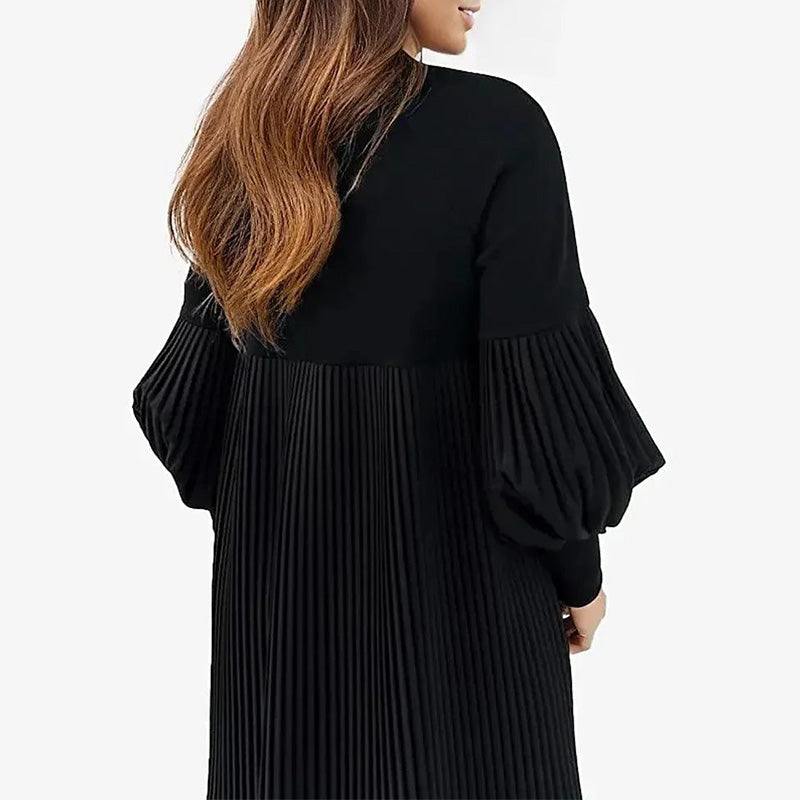 Avelyn™ - Elegante plissé-jurk met lantaarnmouwen voor dames