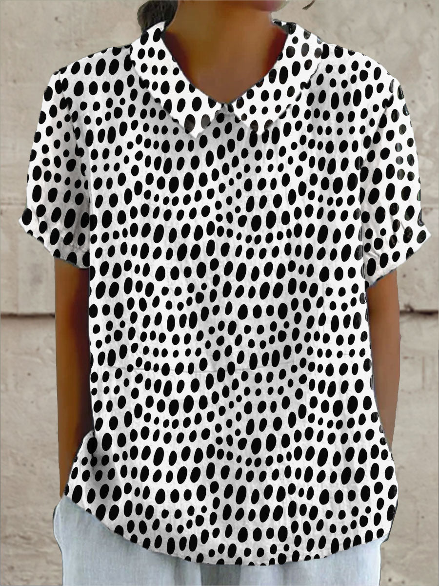 Lily | Stippenprint Shirt