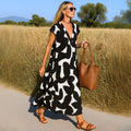 Azura™ – Comfortabele en vloeiende jurk met V-hals in Ibiza-stijl