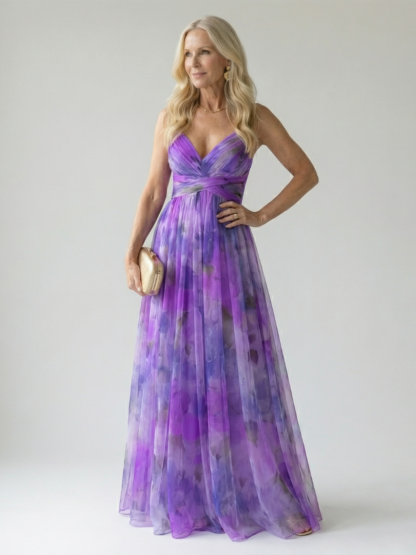 Charlotte | Zachte overslag maxi-jurk