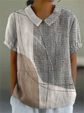 Lana | Abstract Stippen en Lijnen Shirt