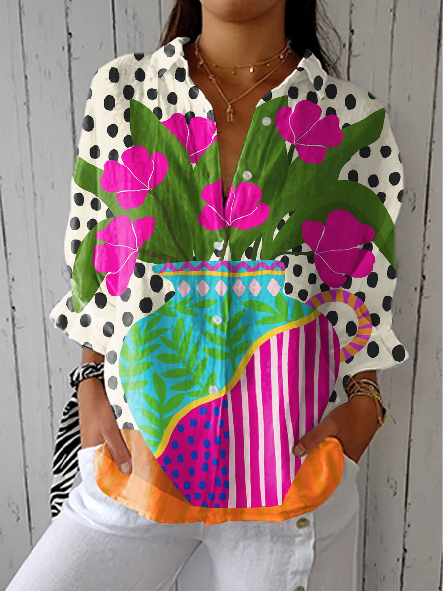 Amara | Bloeiende Vaas Blouse