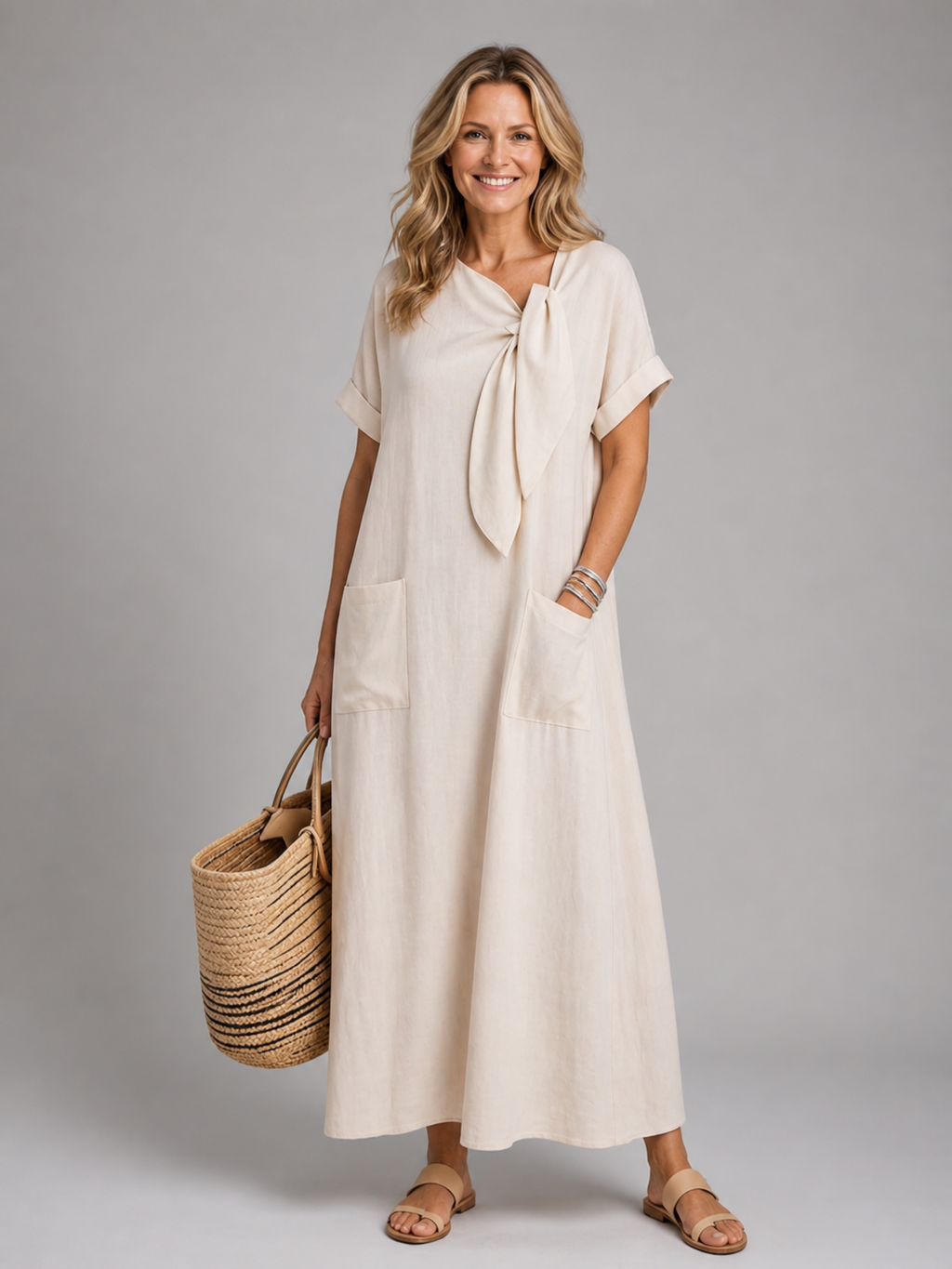 Maren | Casual maxi-jurk met zakken