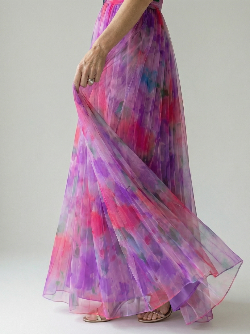 Charlotte | Zachte overslag maxi-jurk