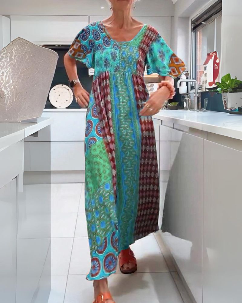 Ash™ – Kleurrijke bohemian jurk