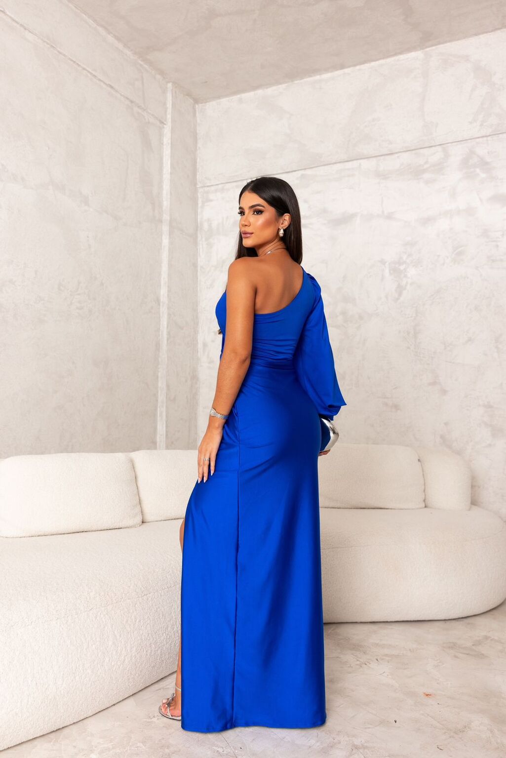 Dorie™ - Asymmetrische jurk met lange split