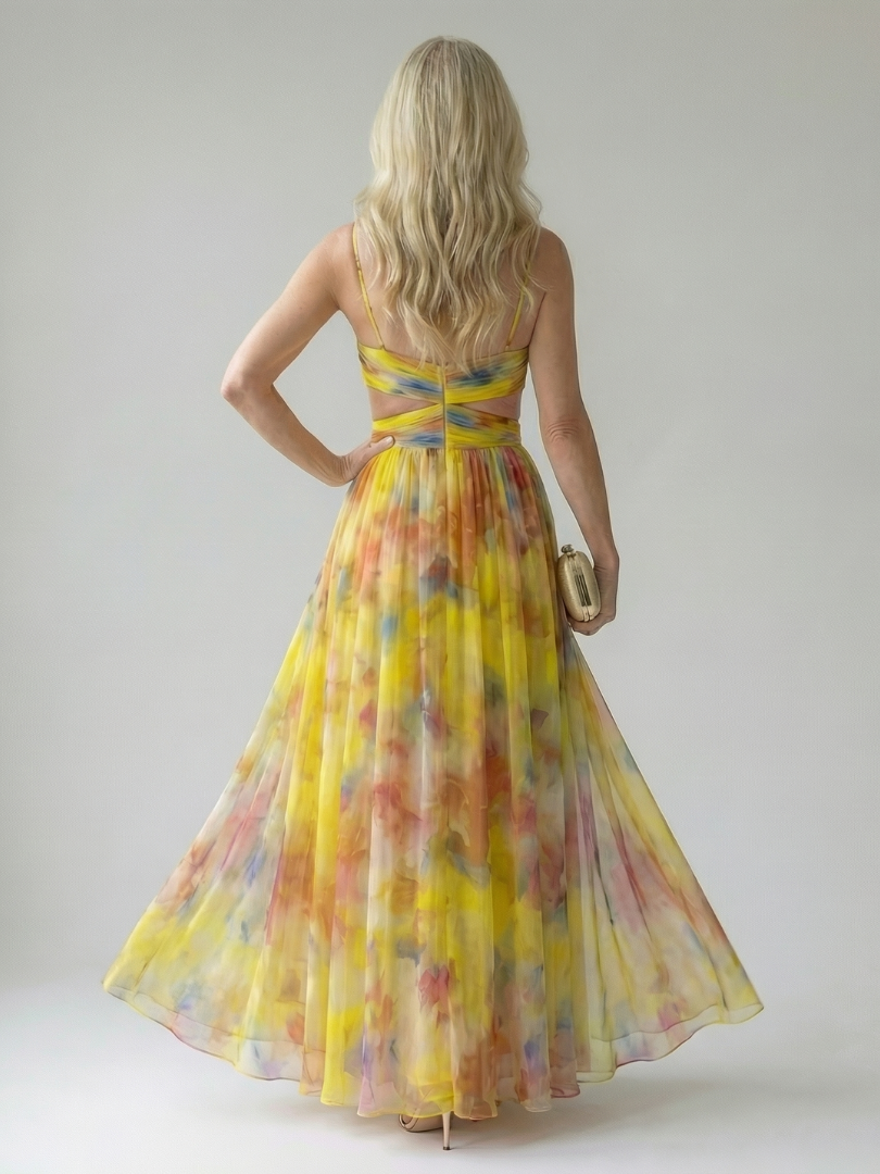 Charlotte | Zachte overslag maxi-jurk