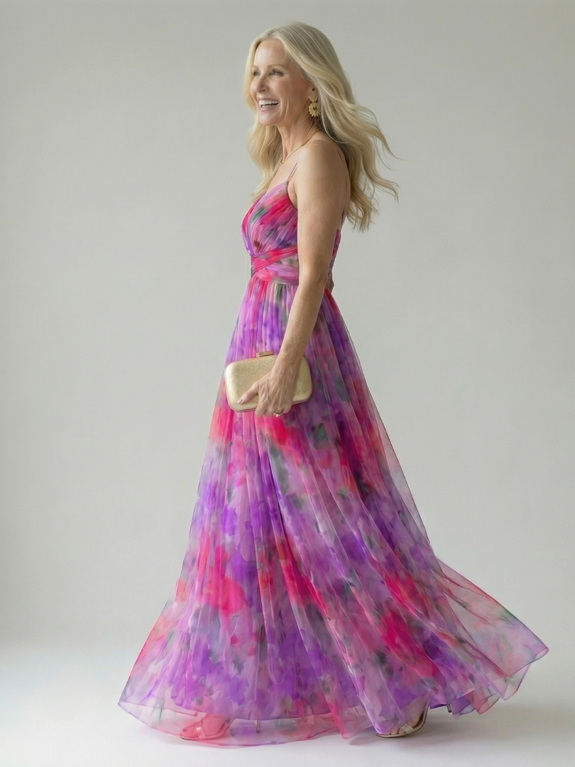 Charlotte | Zachte overslag maxi-jurk