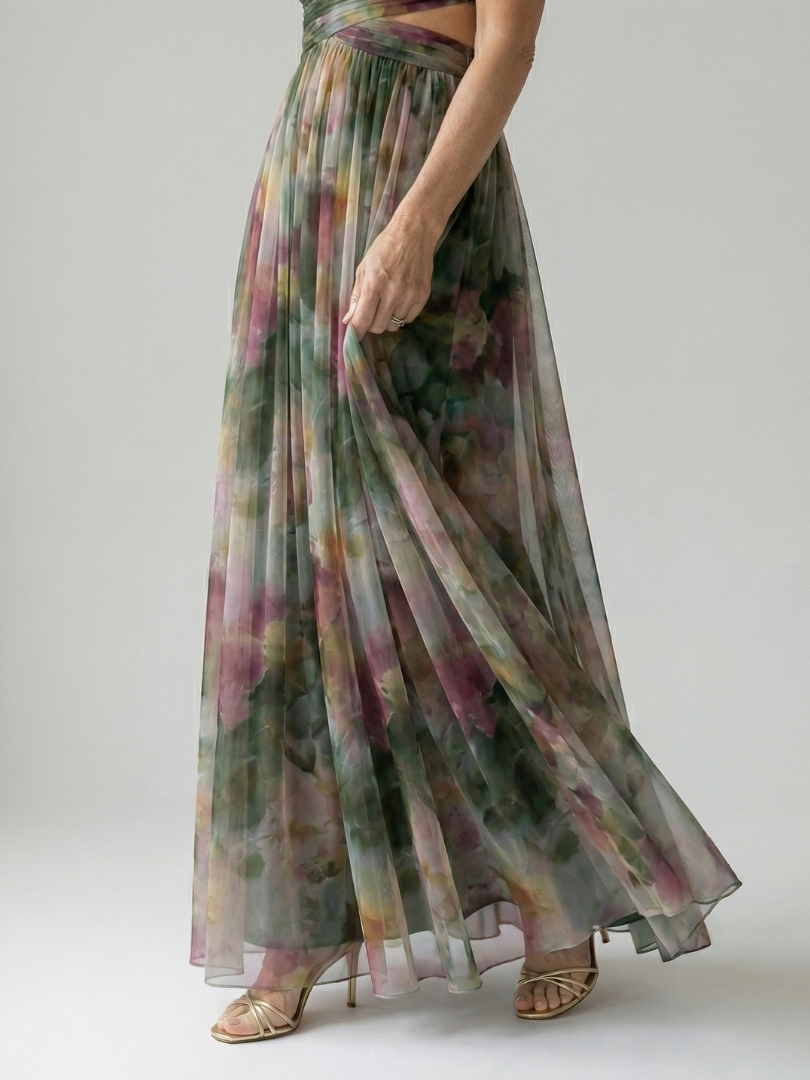 Charlotte | Zachte overslag maxi-jurk