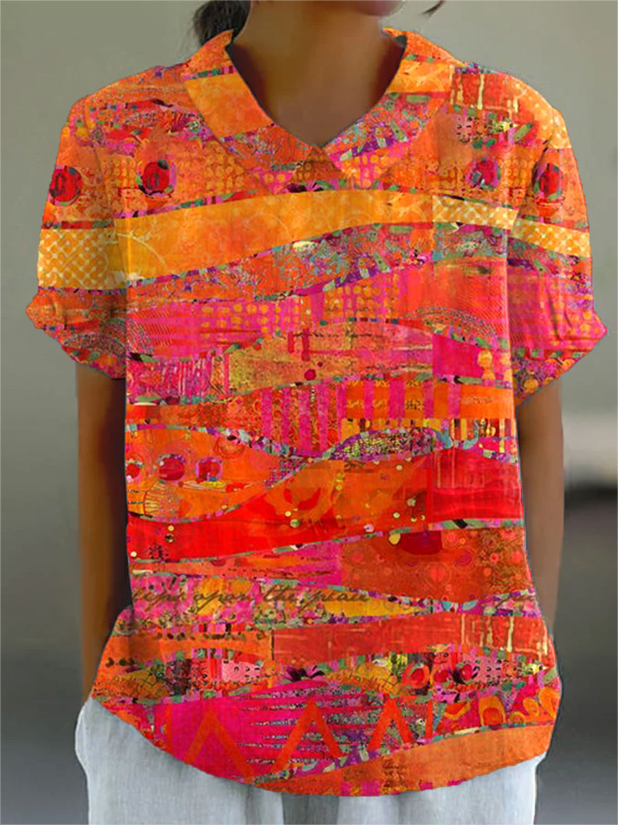Isla | Abstracte Print Shirt