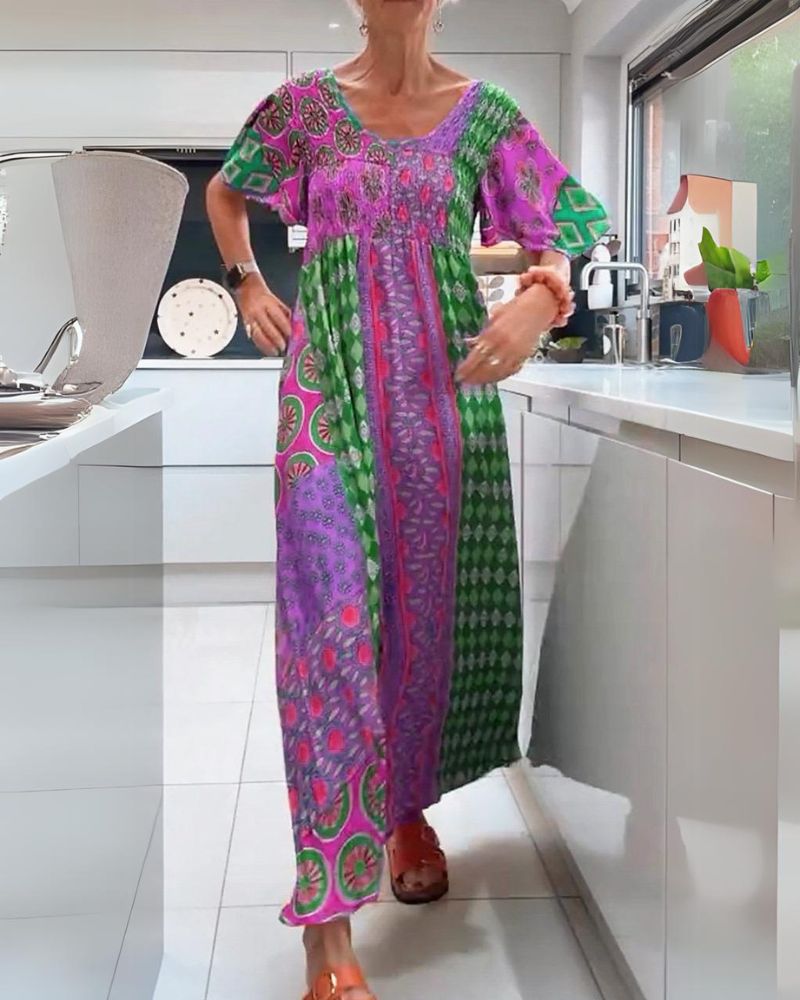 Ash™ – Kleurrijke bohemian jurk