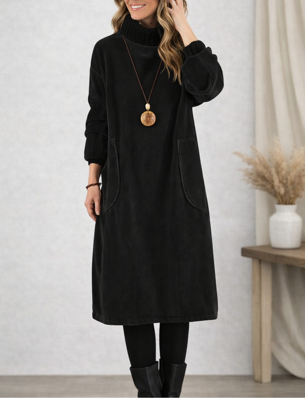 Jenny™ – Midi-jurk met col