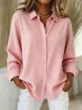 Aurelie | Roze Elegante Knoopblouse