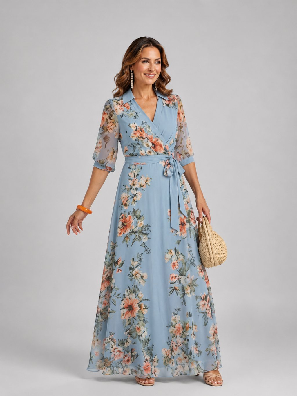 Lena | Maxi-jurk met bloemenprint