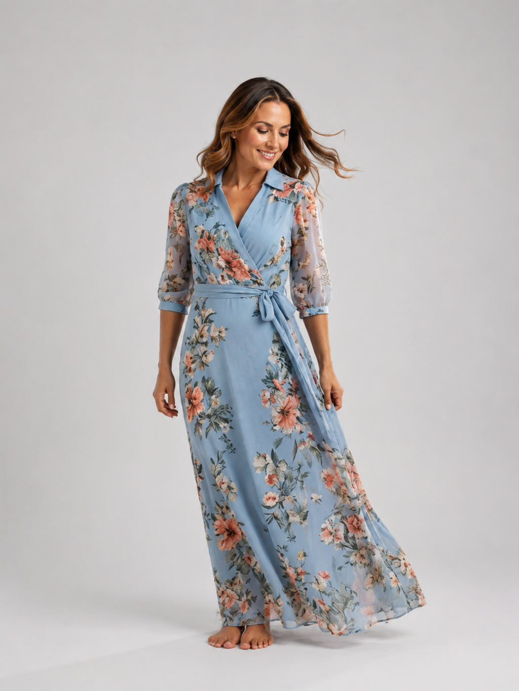 Lena | Maxi-jurk met bloemenprint