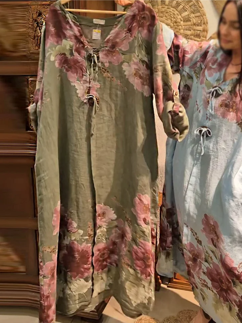 Sierla™ – Lange jurk met bloemenprint