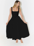 Julia | Elegante midi-jurk met vierkante hals